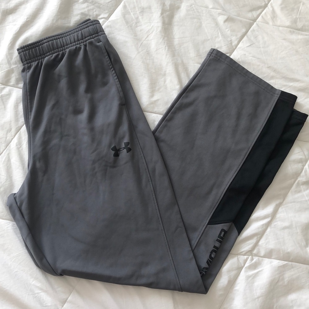 Grey Under Armour Boys Sweatpants